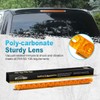 Partsam 2Pcs 12" Amber LED Turn Signal Light Bar -