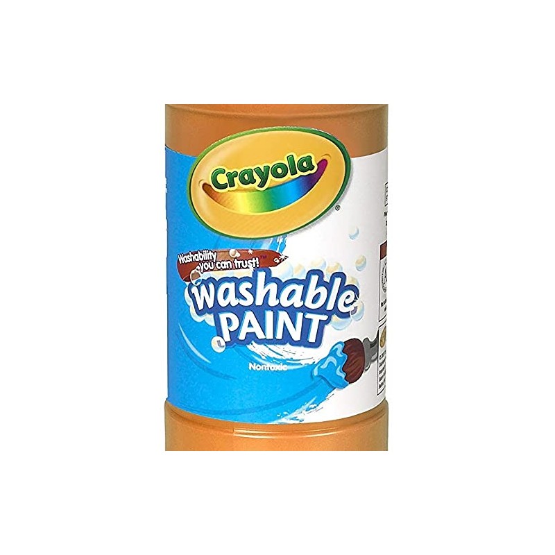 Crayola Washable Paint, Orange, 16 oz.