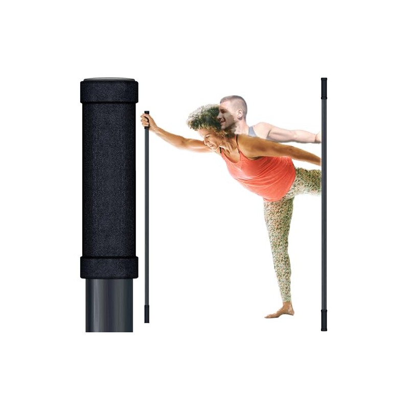 5ft Yoga Stick with SOFT Body&Handle of Non-Slip-Stretching Stick for