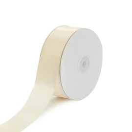 Creative Ideas Solid Satin Ribbon, 1-1/2"/50 yd, Ivory