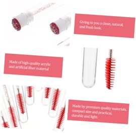 Ipetboom Sets Eyelash Spoolie Tube Lash Separator Makeup Tool Eyelash Applicator Brush for Women Pcs