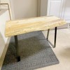 Osring 16 Inch Trapezoid Table Legs 2pcs, Solid Steel Furniture