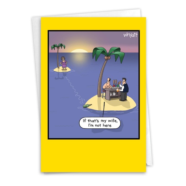 NobleWorks, Funny Birthday Greeting Card with 5 x 7 Inch