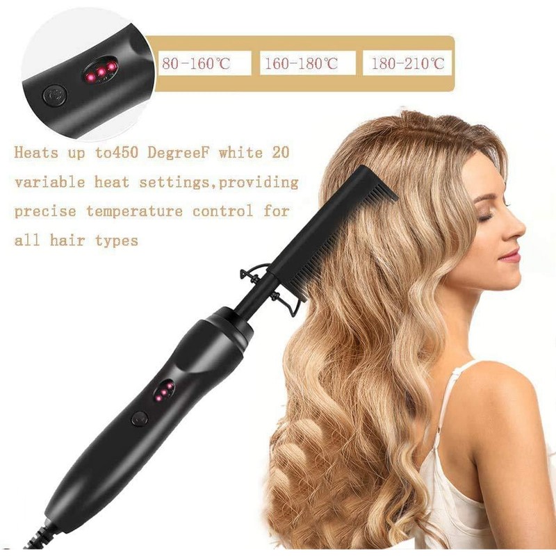 Hot Comb Electric Aluminum Alloy Material 3 Level Adjustment 60