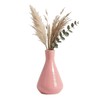 4 Inch Pink Small Ceramic Bud Vase with Narrow Mouth