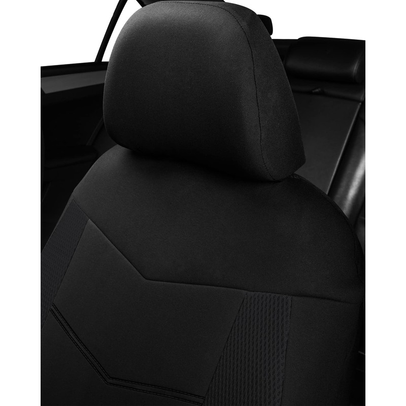TOYOUN Car Seat Covers Black - Front Seat Covers for