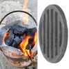 iplusmile Round Fire Grate for Stove Fireproof Grate Insert for