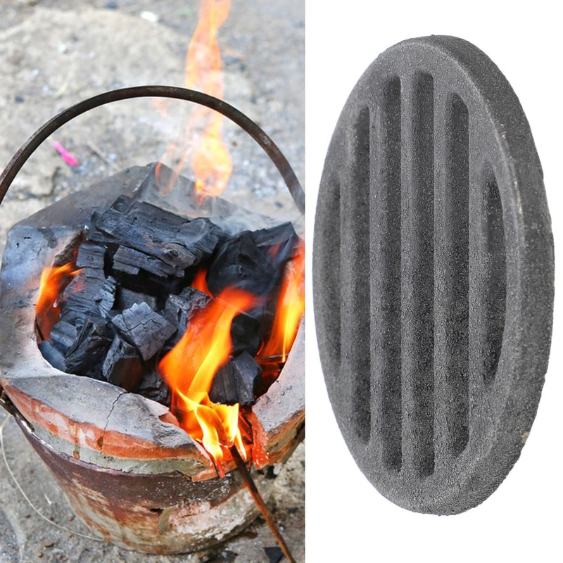 iplusmile Round Fire Grate for Stove Fireproof Grate Insert for
