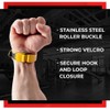 WARM BODY COLD MIND Premium Leather Wrist Wraps for Crossfit,