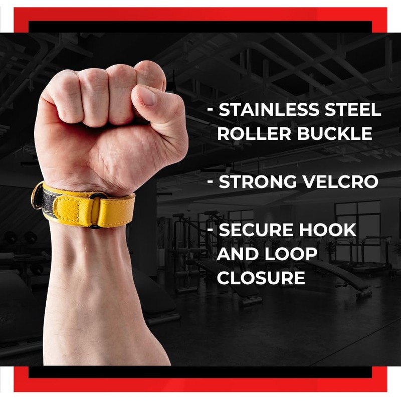 WARM BODY COLD MIND Premium Leather Wrist Wraps for Crossfit,