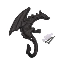 Cast Iron Dragon Wall Hook Decorative Vintage Hanger for Coats, Hats, Keys and Towels by Topfunyy (Dragon-Ⅰ)