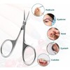 DERDOUT Curved Cuticle Scissors Extra Fine, Stainless Steel Small Manicure