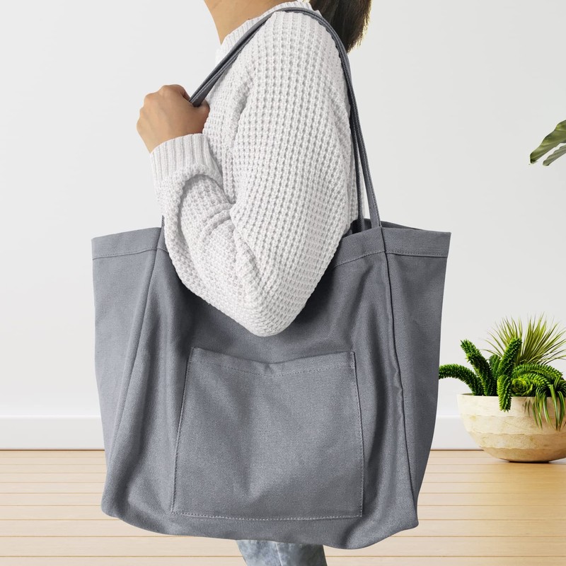 TLDIHO Tote Bag, Mother's Bag, Large Size, Canvas, Shoulder Bag,