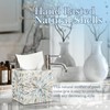 Reallnaive 5.9 Inch Cube Mother of Pearl Tissue Box Cover