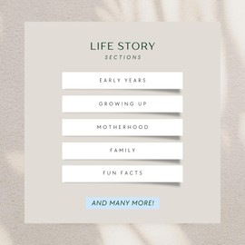 CATCHYOURDREAMS Memory Journal: A Guided Keepsake to Share Your Life Story and Cherished Moments with Loved Ones by Catchyourdreams (Mom) (MOM/DADUSA)