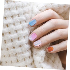 FRCOLOR 11pcs Cellophane Manicure Stickers Stylish Transparent Mermaid Design Nail Decals for Nail Salons and Home Use Non-Sticky and Chic Art Supplies