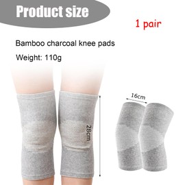 2 Stück Kniebandage Damen Arthrose,Kniestütze,Bambus,Bandagen Knie,Einstellbare Knee Support Bandage,Männer Kompression,Akupressur-Kniebandage,Bambus-Kniestütze,für Volleyball/Training/Sport(XL)