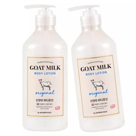 Shower Mate 샤워메이트 산양유 바디로션 600ml 대용량 고보습 로션 Shower Mate Goat's Milk Body Lotion 600ml Large Capacity High Moisturizing Lotion [Original 600ml]