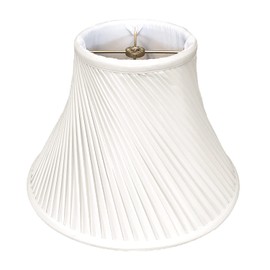 Royal Designs Twisted Pleat Basic Lamp Shade, White, 6" x 14" x 11" (BS-717-14WH)
