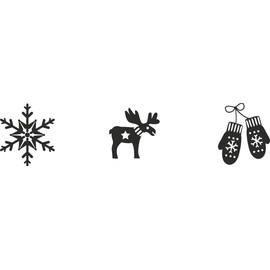 3 Piece Wooden Stamp Set – Stamp Figures Wooden Nordic Design