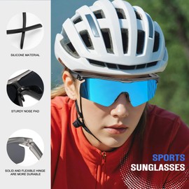 KALIYADI Polarized-Sunglasses-Men Mens-Sunglasses Sports Sunglasses: UV400 Protection for Fishing Golf Running