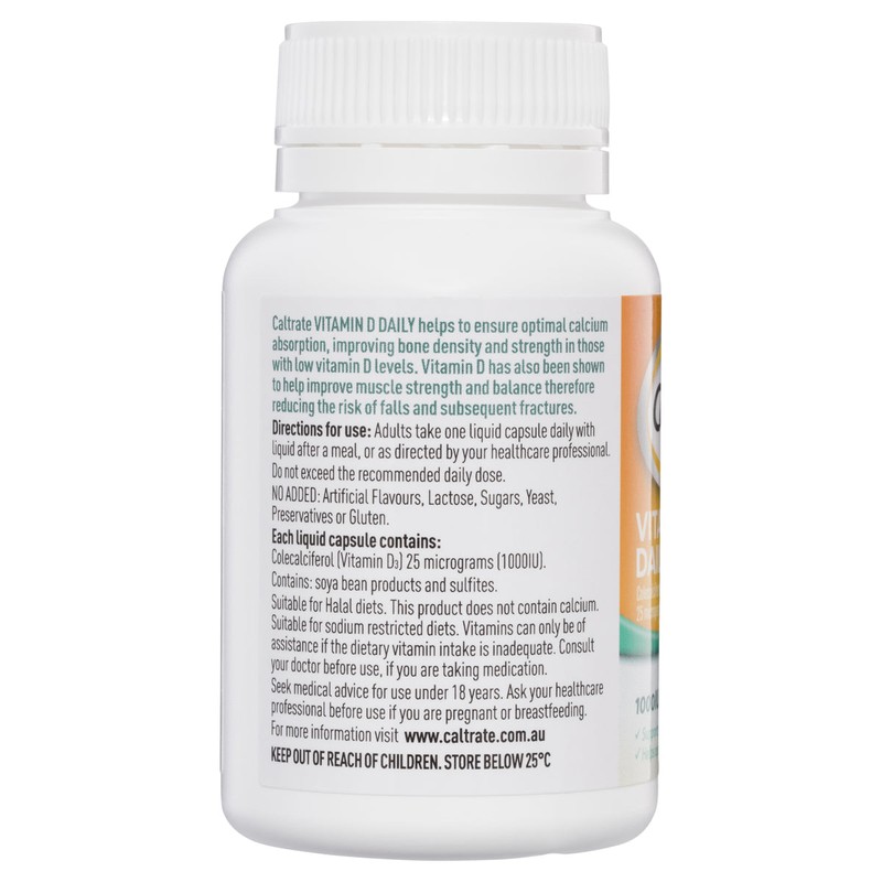 Caltrate Vitamin D 1000IU 180 Capsules