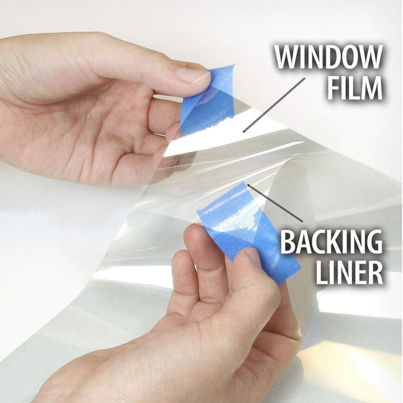 Clear Security and Safety Window Film Shatterproof Adhesive UV Blocking