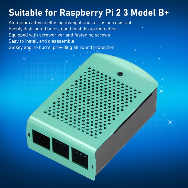 Aluminum Alloy Cooling Shell Microcomputer Protect Enclosure for Raspberry Pi