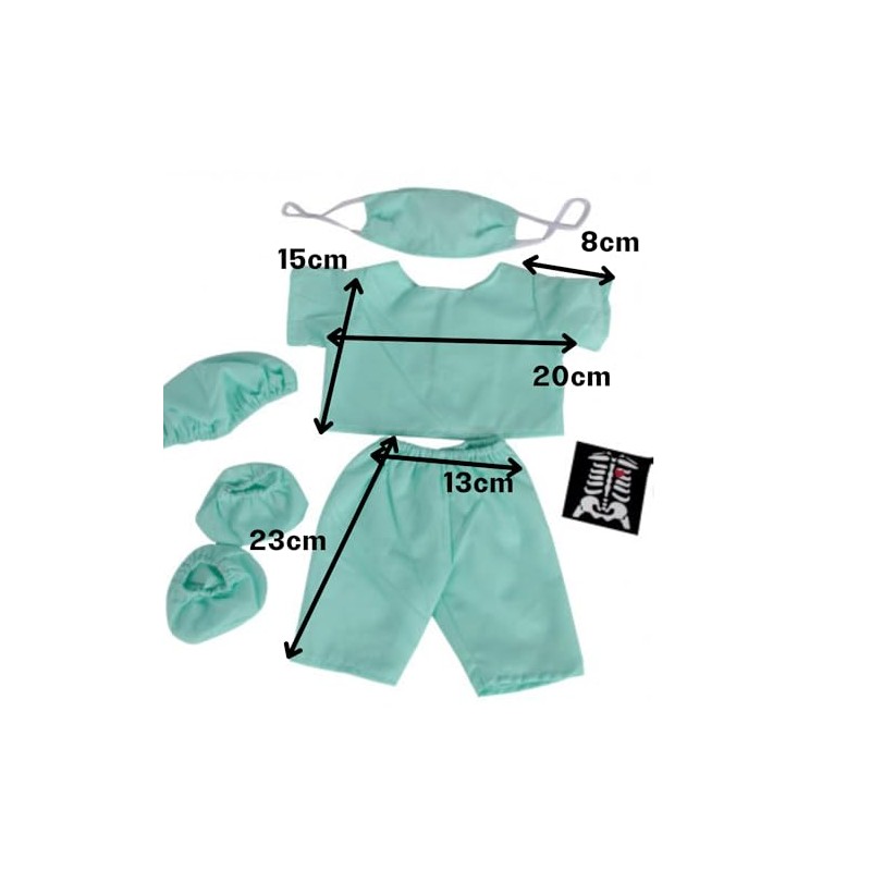 Doctor Outfit with X-ray - 16inch/40cm - Teddy Bear Clothes