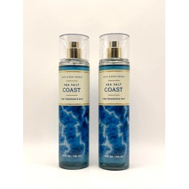 Bath and Body Work Sea Salt Coast Fine Fragrance Mist, 8 fl oz, 2-Pack