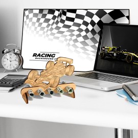 Birthday Money Gift Wood, Money Gift Formula 1 Racing Car Birthday Anniversary Original Money Gift Gifts Made of Wood for Enthusiast of Formula 1 Racing Car Friends Men Boy Gift Wooden Decoration