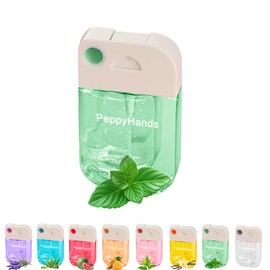 PeppyHands Hand Sanitizer, Hand Sanitizer Spray, Hydrating Spray for Hand, Portable Sanitizer spray Set ﻿for Travel Size, 500-Sprays Each Multi-Flavor (Mint.)