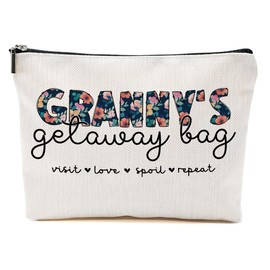 Gifts for Grandma, Granny Gifts Grandma Gifts Flower Makeup Bag, Grandma Birthday Gifts Cosmetic Bag, Gifts Ideas for Grandma Women Gigi Oma, Christmas Mothers Day Grandmothers Day Gifts Toiletry Bag