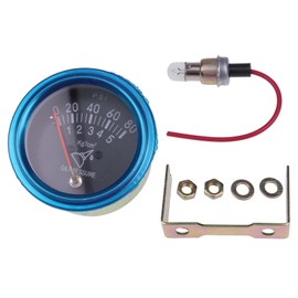 IEQFUE 2 Inch Universal Chrome Oil Pressure Gauge Kit 0-80 PSI Mechanical Auto Gauge