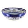 Blue Rose Polish Pottery Aztec Flower Large Serving Bowl