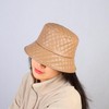 JJDreams Leather Fishing Hat with Diamond Grid, Warm Winter Hat,