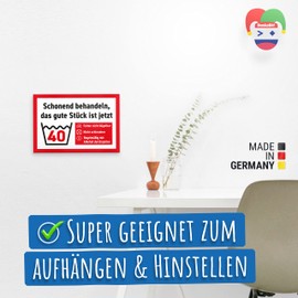 DankeDir! Das gute Stück ist Vierzig - 30 x 20 cm Schild - Partydeko Geburtstagskarte Geschenkidee Geburtstagsdeko - Geschenk Geburtstagsgeschenk 40. Geburtstag 40 Jahre Männer & Frauen 40er