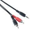 Switch Electronics Red/Black Twin Phono Male RCA to 3.5mm Stereo