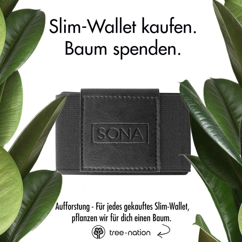 SONA Wallet - Slim Wallet - Flat Card Case -