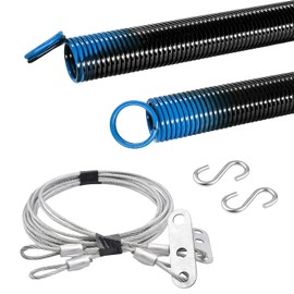 HardwareX supply Heavy Duty Electrophoresis Extension Garage Door Springs for 7ft high (90LB-Light Blue)