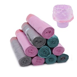 10 Rolls Drawstring Trash Bags 45x50cm Trash Bags for Kitchen Bathroom Bedroom Office Car