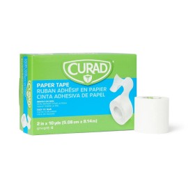 Medline CURAD Paper Adhesive Tape, 2" x 10 yd, Box