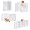 SEGAWE Freestanding Wooden Dog Gate, 24" Height, Step Over Fence,