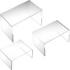 FindingKing 11 Acrylic Jewelry Risers Clear Display Set FindingKing