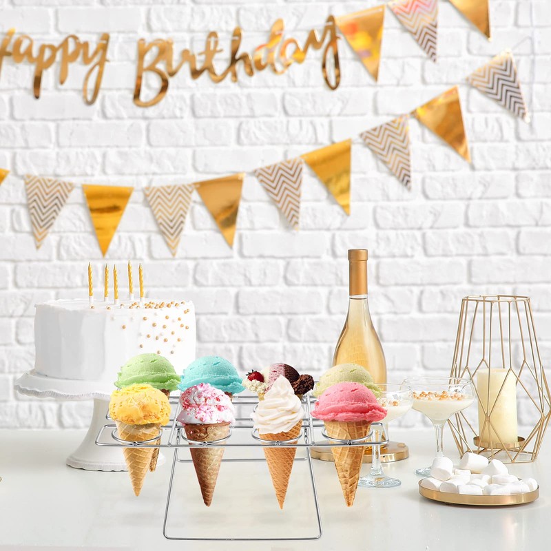 Cupcake Cones Baking Rack Stainless Steel Ice Cream Cone Cupcakes