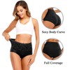 Senllori Women High Waisted Cotton Underwear Tummy Control Briefs Ladies