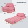 MAXYOYO Folding Sofa Bed, Convertible Sleeper Chair with Pillow Foldable