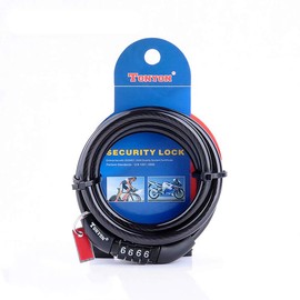 ACECYCLE Bicycle Cable Lock, Password Lock, Mountain Bike Road Bike Motorcycle Lock (A)