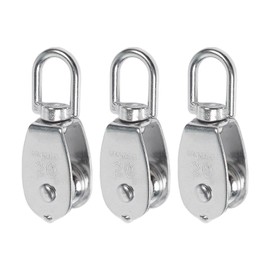 [SensaBliss] Pulley Rope Pulley Crane Pulley Block Swivel Rope Pulley Cargo Transportation, set of 3