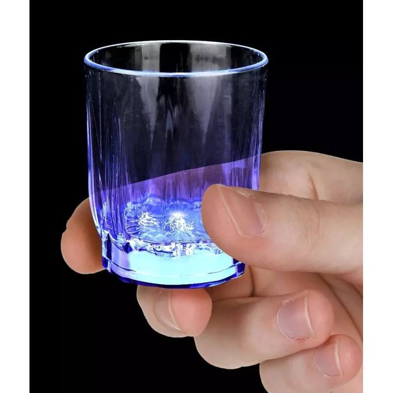 Lecute 24 Vaso Tequilero Caballito Luminoso Luz Led Bar Fiesta